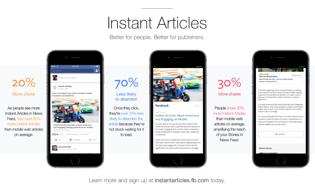 instant articles for publishers